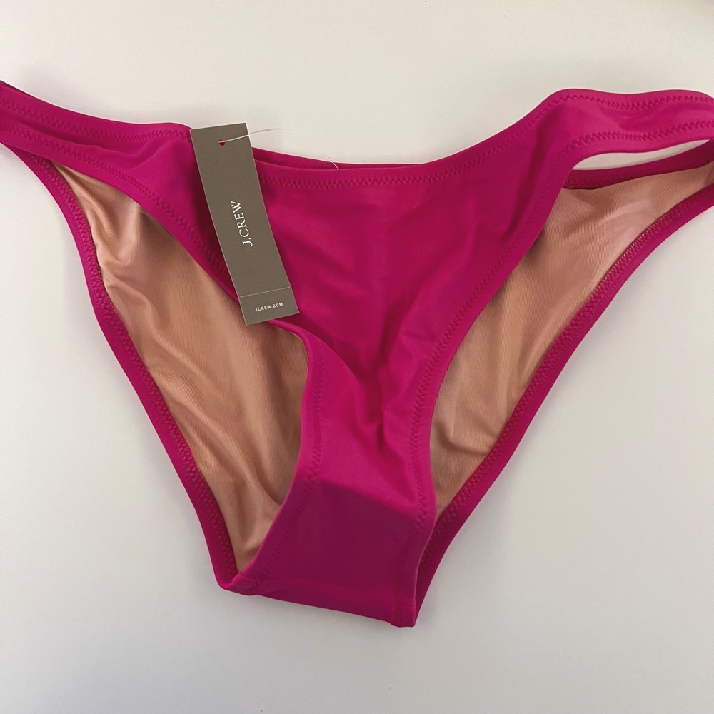 J.Crew Magenta Pink‎ Bikini Bottom Swimsuit Size S NEW